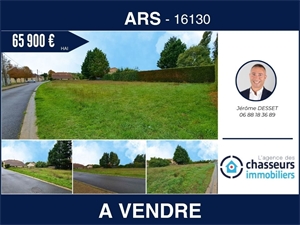 terrain à la vente -   16130  ARS, surface 1240 m2 vente terrain - UBI441967712